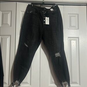 Distressed Black Judy Blue Jeans